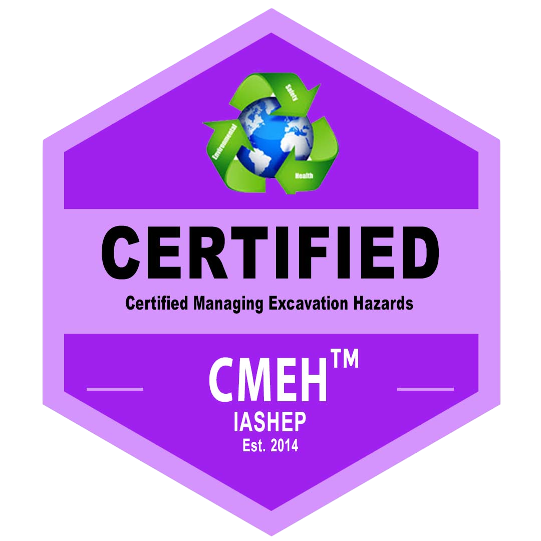 Certified Managing Excavation Hazard Technician (CMEH) Badge